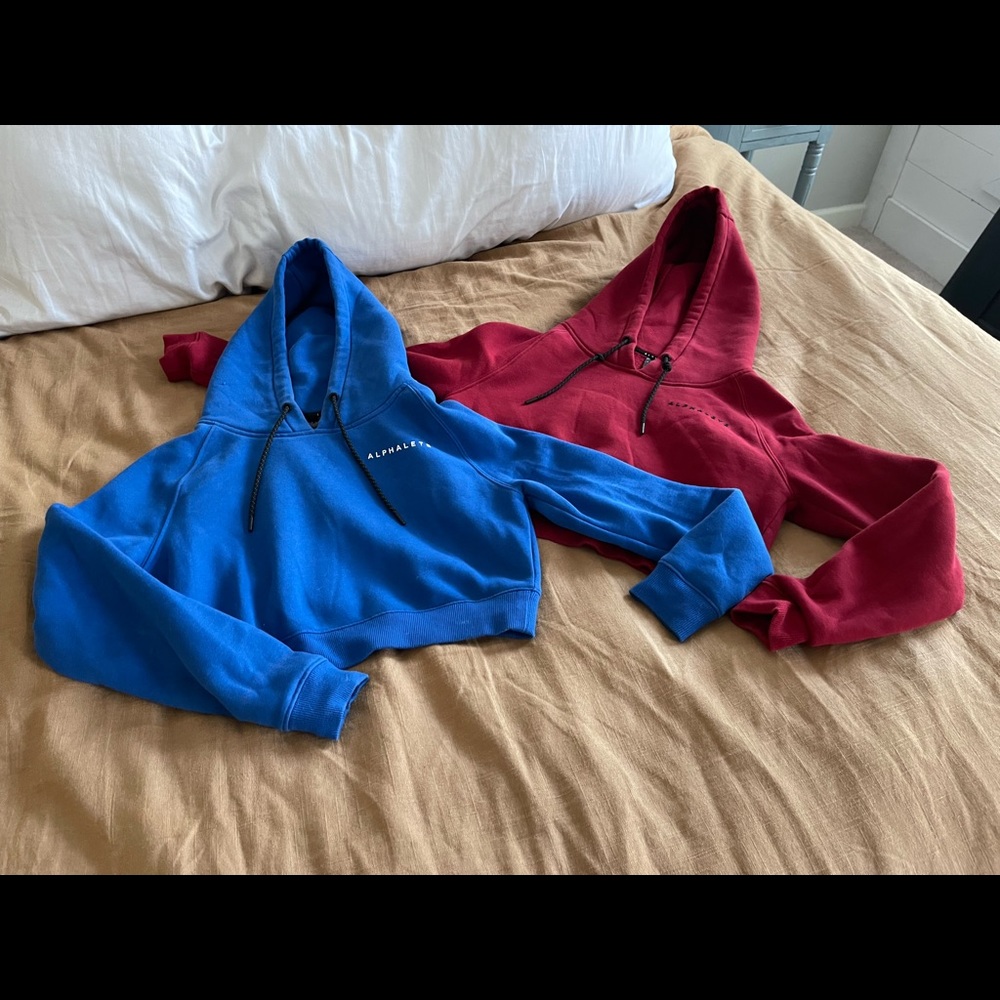 COPY- STILL AVAILABLE - Alphalete crop hoodies